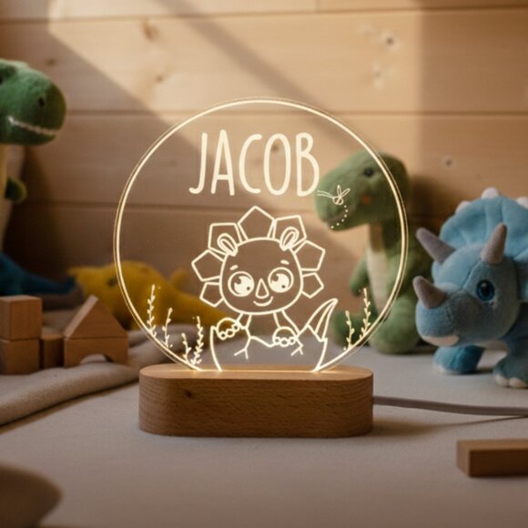 Custom Dinosaur LED Night Light – Fun T-Rex Decor for Kids’ Rooms - Picture 8 of 8